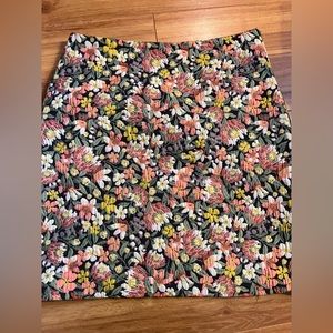 Loft floral mini skirt